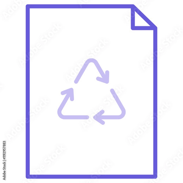 Obraz Recycled Paper Icon