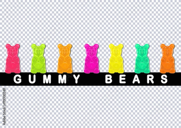 Fototapeta Gummy bears