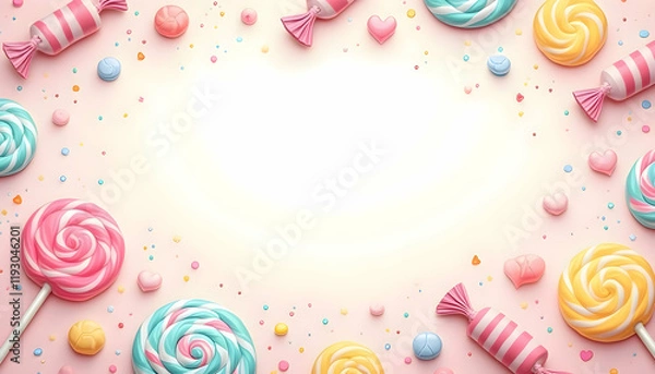 Fototapeta Candy sweet background