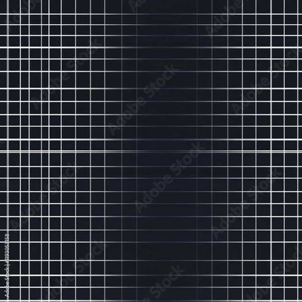 Fototapeta Abstract black and white grid texture with intersecting lines pattern