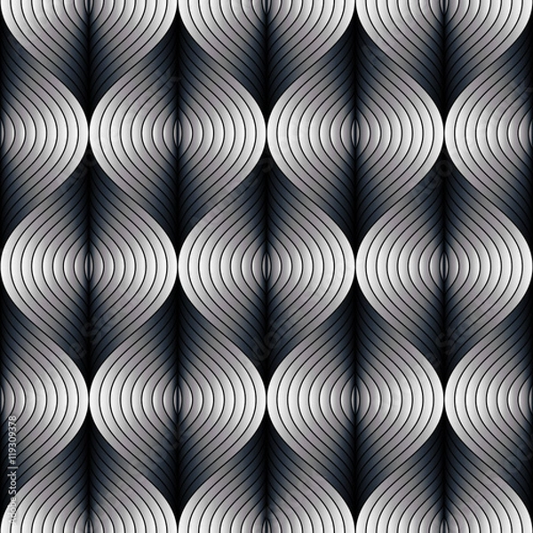 Fototapeta Three dimensional background with stacking pattern.
