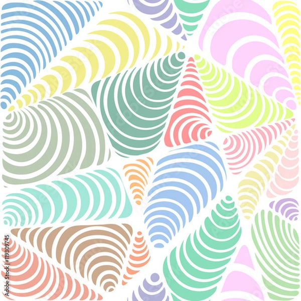 Fototapeta Abstract black and white seamless pattern.