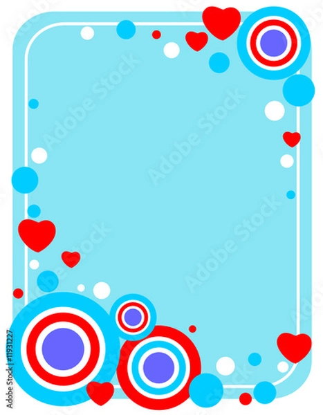 Obraz abstract heart background