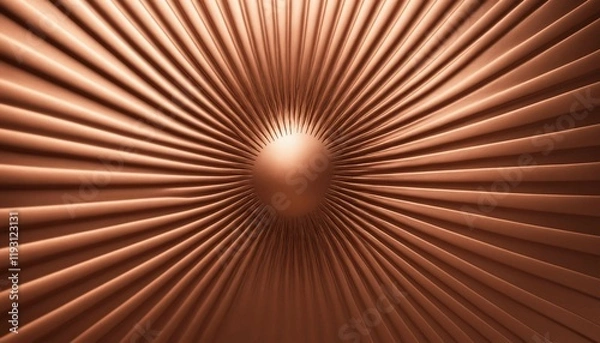 Fototapeta Embossed copper background with subtle, radiating light effects