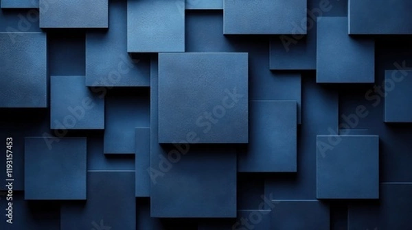 Fototapeta Abstract minimalist wallpaper with clean and minimalistic motifs, perfect for banner templates with blue background and ample copy space. Ideal for modern design projects and creative layouts.