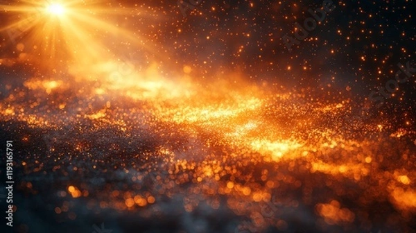 Fototapeta A light shining brightly, representing enlightenment and faith, abstract concept, soft light, focused, spiritual atmosphere