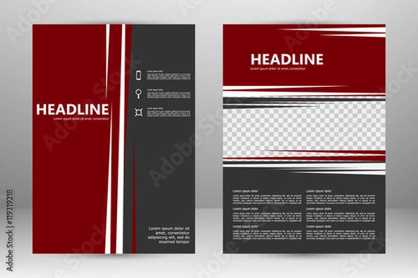 Obraz Vector flyer template design