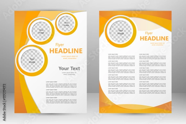Obraz Vector flyer template design