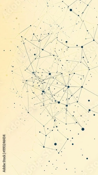 Obraz Abstract Network Graphic Design Showing Interconnections