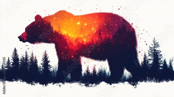 Obraz bear in the forest