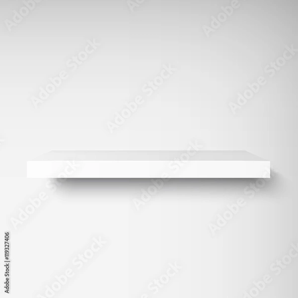 Fototapeta shelf template mockup