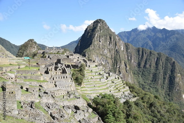 Obraz Trekking in Peru: Machu Picchu and Huayna Picchu mountain