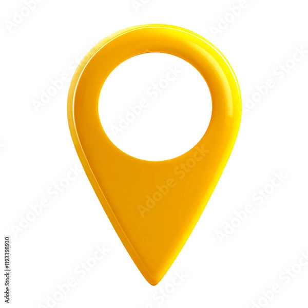 Obraz map pointer icon on transparent background