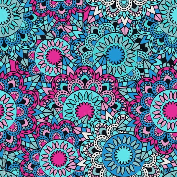 Obraz Seamless pattern. Vintage decorative elements.