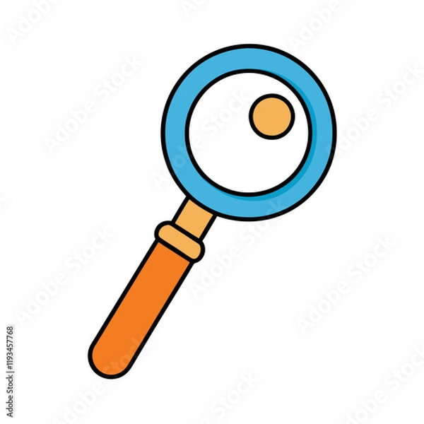 Fototapeta Explore a versatile collection of magnifying glass icons and vector illustrations, perfect for search-related concepts, analysis designs, and digital projects. 
