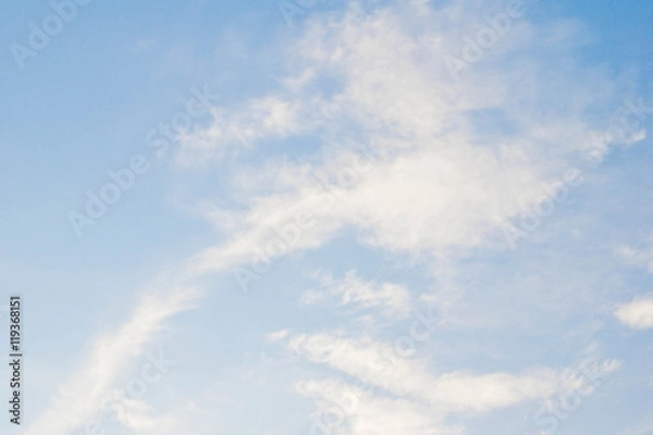 Obraz feather clouds on a blue sky