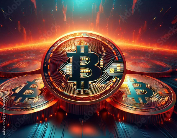 Fototapeta bitcoin coin