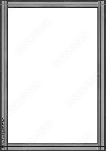 Fototapeta White Frame with Elegant Design Borders