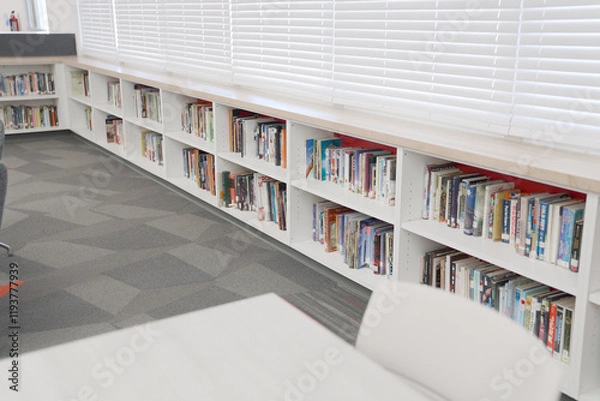 Obraz books in library