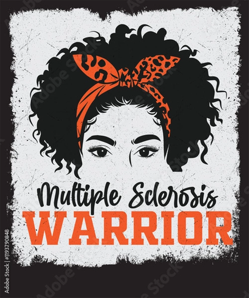 Fototapeta Multiple Sclerosis T-Shirt, I Wear Orange, MS Awareness T-Shirts, MS Awareness Shirts, MS Warrior, Multiple Sclerosis Awareness, Multiple Sclerosis Support Tee