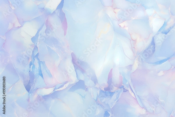 Fototapeta Abstract pastel marble background with soft colors and grainy texture. A soft pink, blue, and purple gradient with vibrant colors of abstract landscape. Minimalist design wallpaper or poster art.