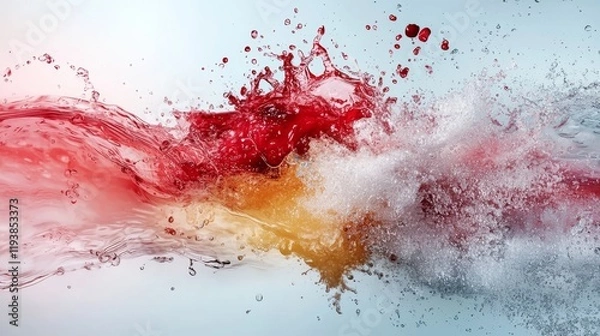 Fototapeta Dynamic Water Splash Abstract Background