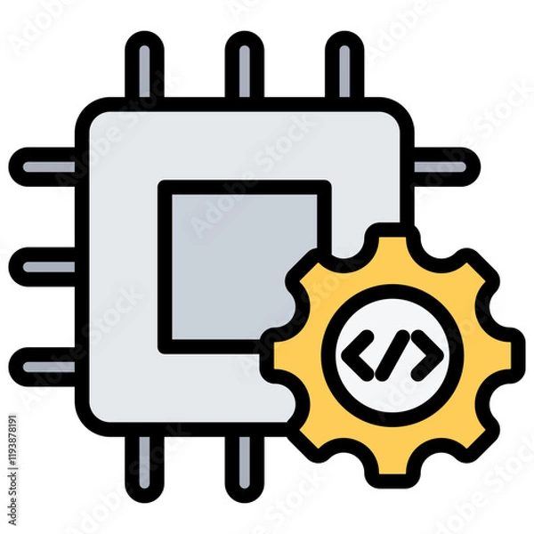 Fototapeta Firmware Outline Color Icon