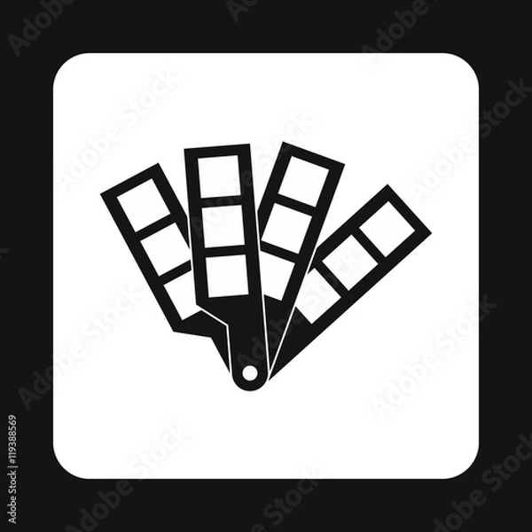 Fototapeta Printer palette guide icon in simple style on a white background