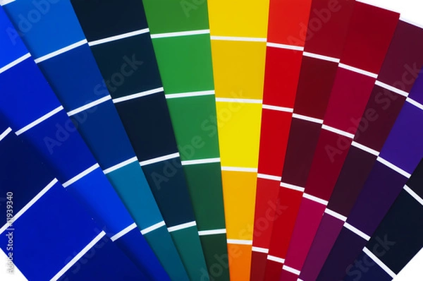 Obraz Abstract background from color guide. Close up.