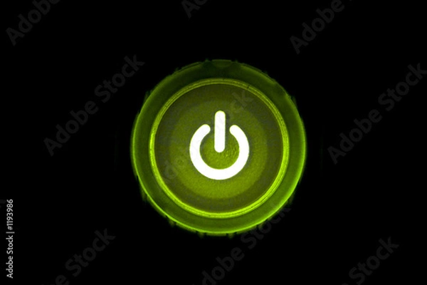 Obraz a power button