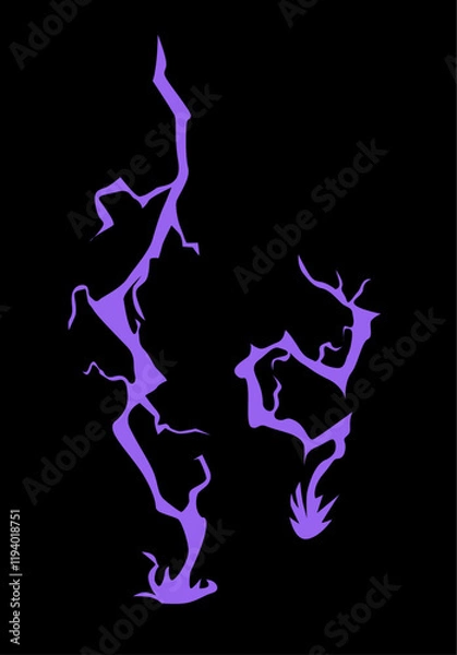 Fototapeta 
Electricity and Energy Effects vector image Realistic visual effect design template
