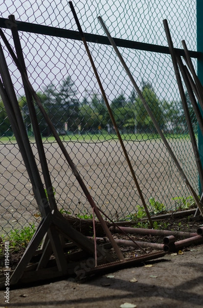 Fototapeta ネット裏の風景