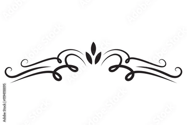 Obraz elegant ornate divider