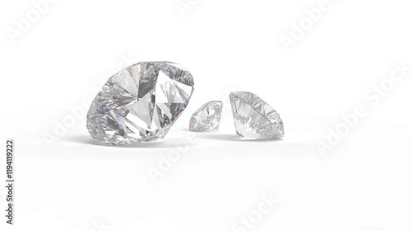 Obraz レンダリングされたダイアモンド