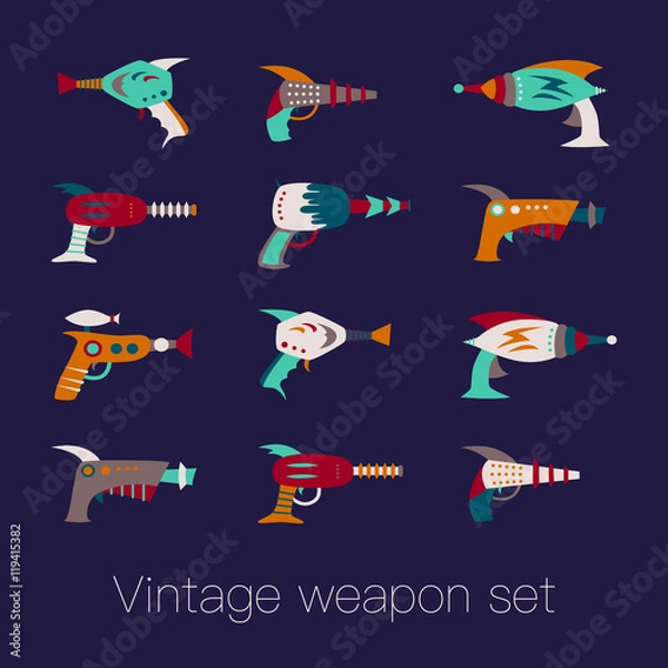 Obraz Vintage weapon set