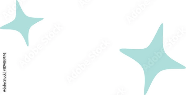 Obraz 트윙클 glitter sparkle twinkle 컨페티 장식 별모양  일러스트 이미지 Vector illustration