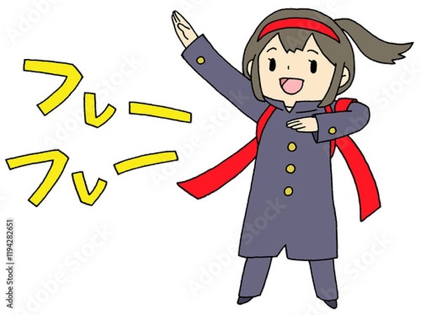 Obraz 応援団　女子