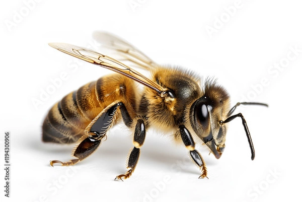Obraz bee isolated on white