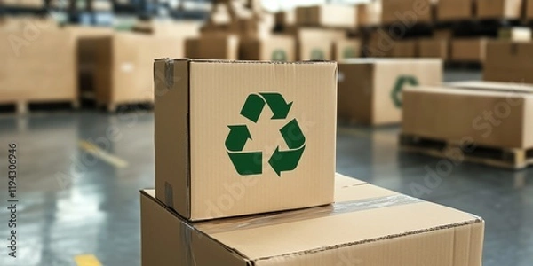 Fototapeta Green Packaging Solutions Integrating Reusable Containers to Minimize Environmental Impact and Enhance Sustainability Practices