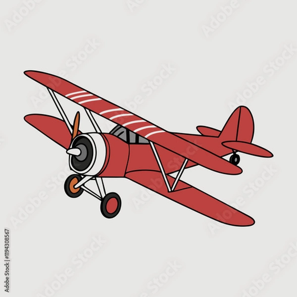 Fototapeta plane illustration