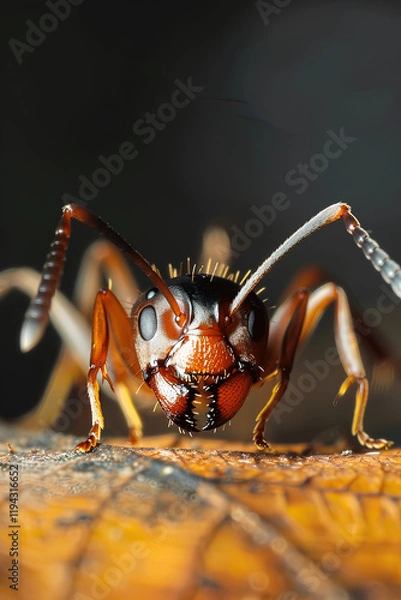 Obraz wasp on a macro