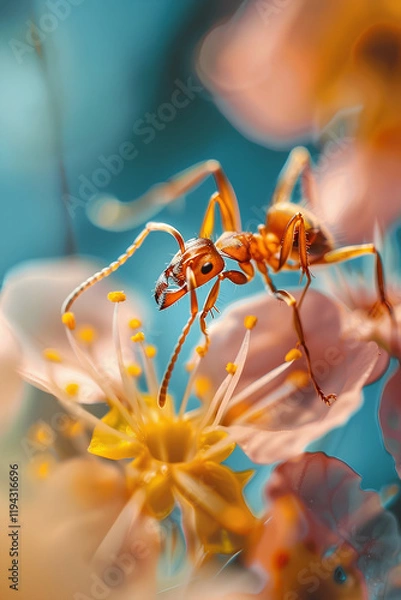 Obraz ant on a flower