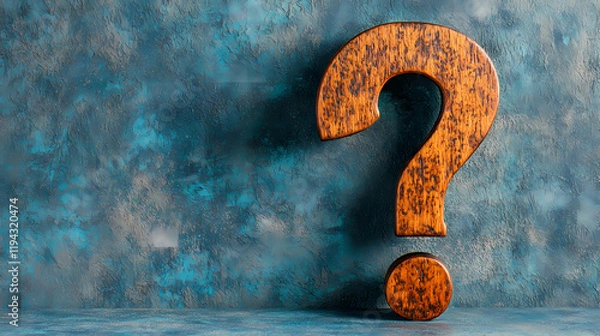 Fototapeta Question mark thinking expression