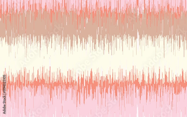 Obraz Pastel Stripe Texture: An abstract image featuring soft pastel stripes in shades of pink, peach, and beige. The texture is reminiscent of hand-painted fabric or a digital illustration.