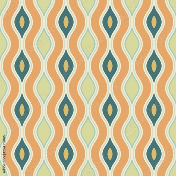 Fototapeta Retro seamless pattern