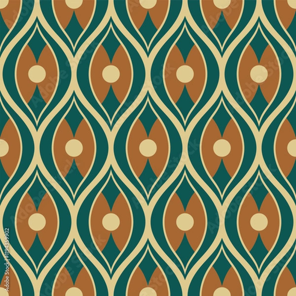 Fototapeta retro seamless ornamental pattern