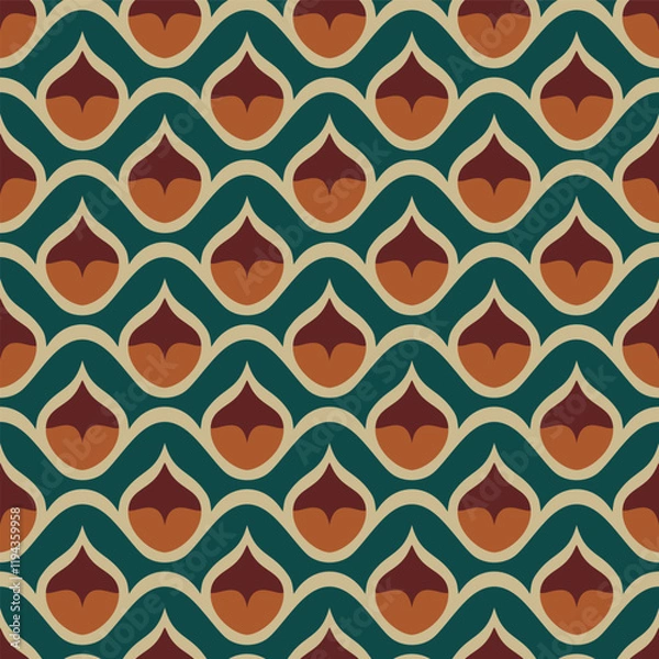 Fototapeta Retro seamless pattern