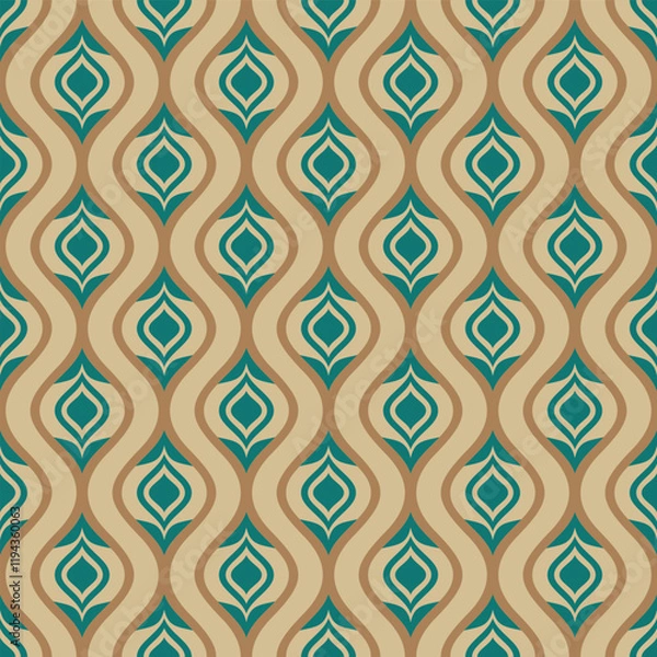 Fototapeta retro seamless ornamental pattern