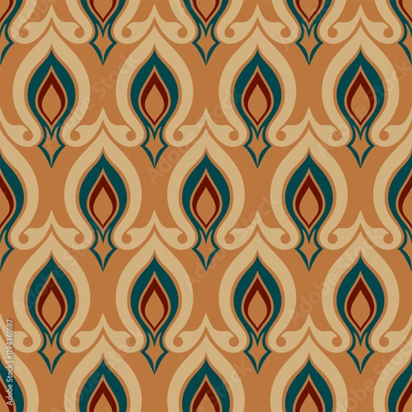 Obraz retro seamless ornamental pattern