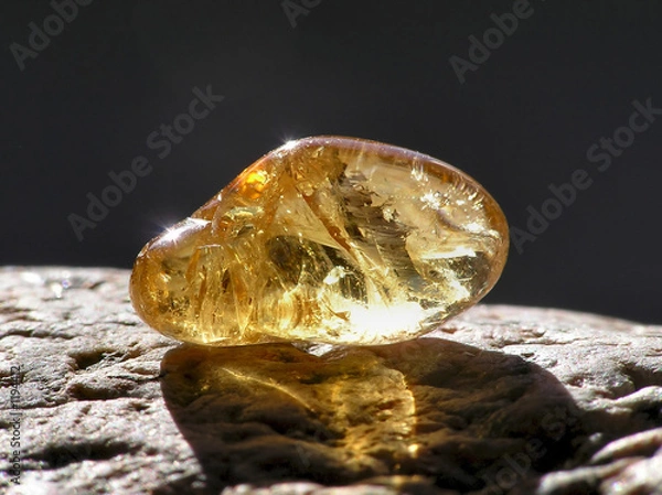 Obraz błyszczący bursztyn